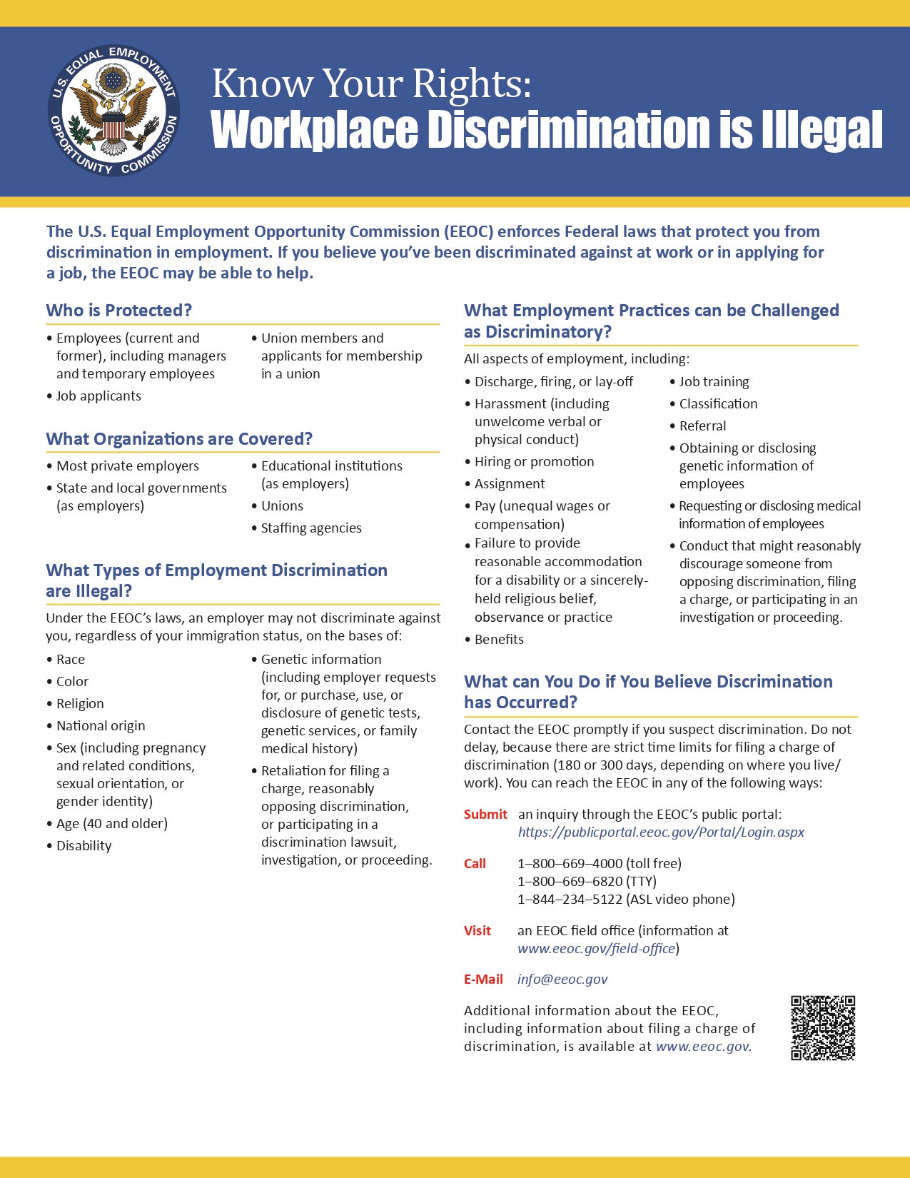 EEOC Know your rights