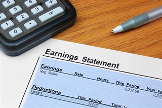 paycheck earning statement