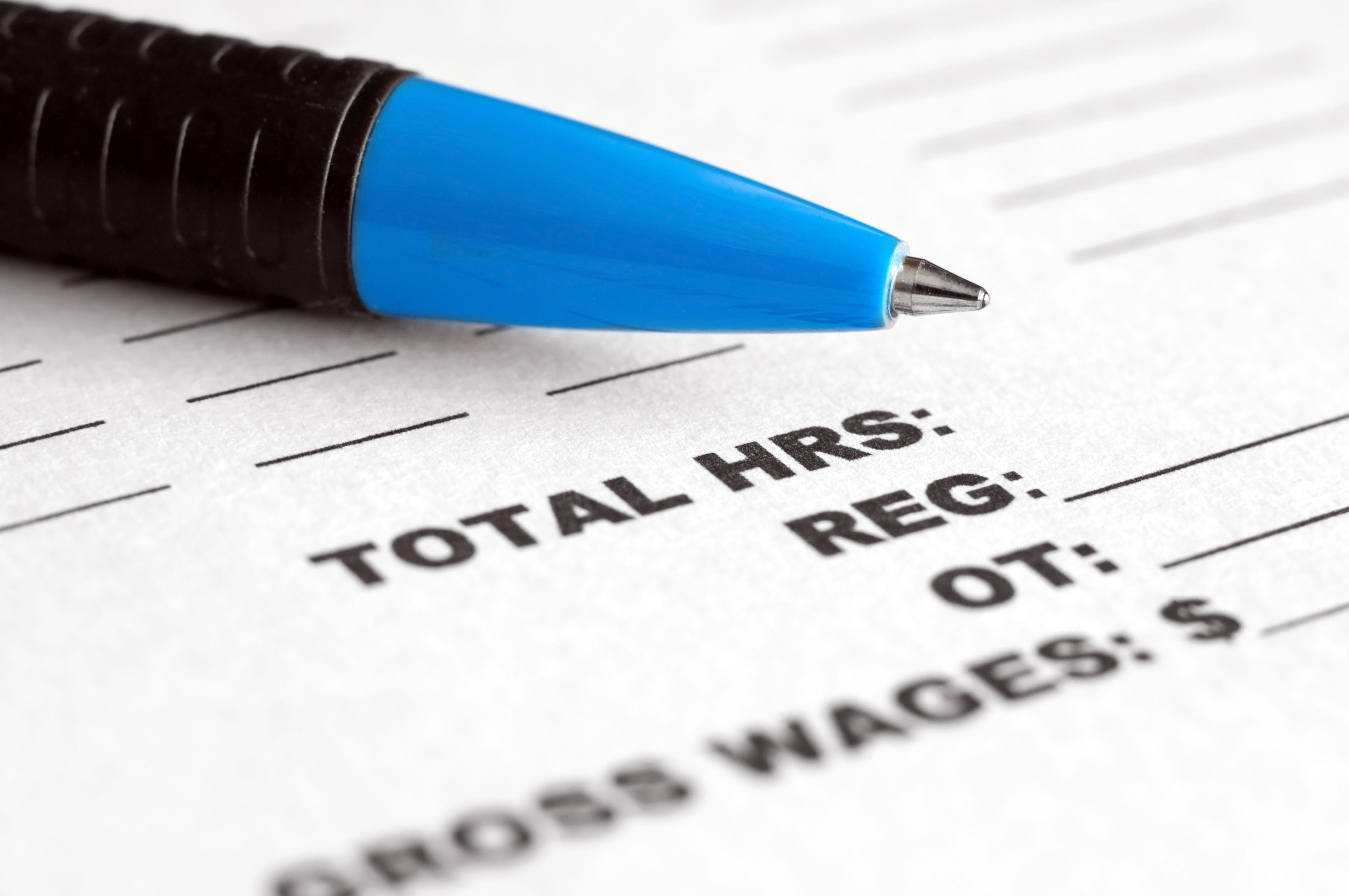 Hours and wage document