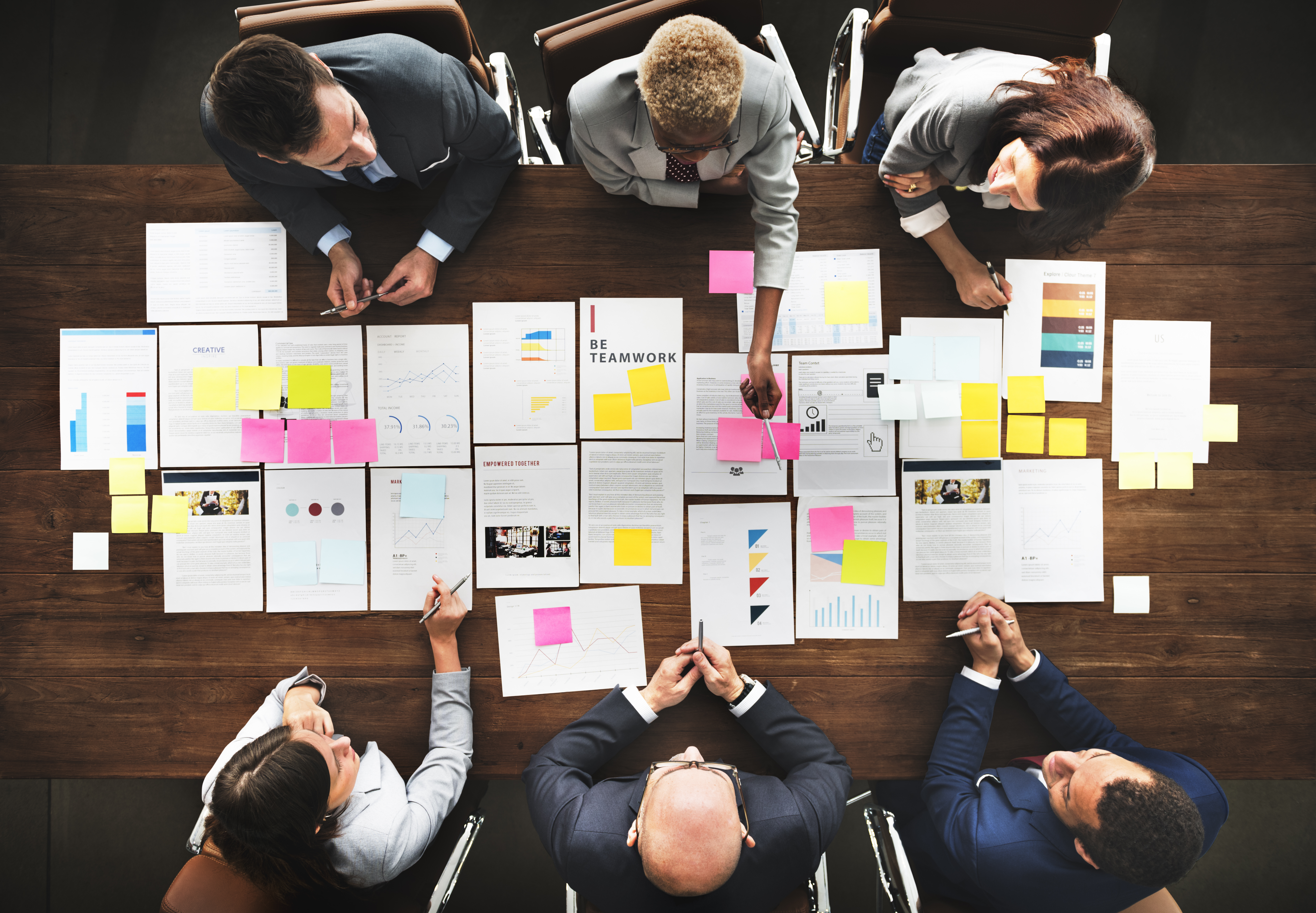 group working together