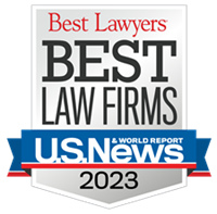 Best Lawyers Best Law Firm 2023 Award Logo from US News & World Report
