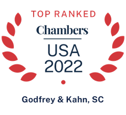 Chambers USA Top Ranked 2022 Logo Godfrey & Kahn, SC