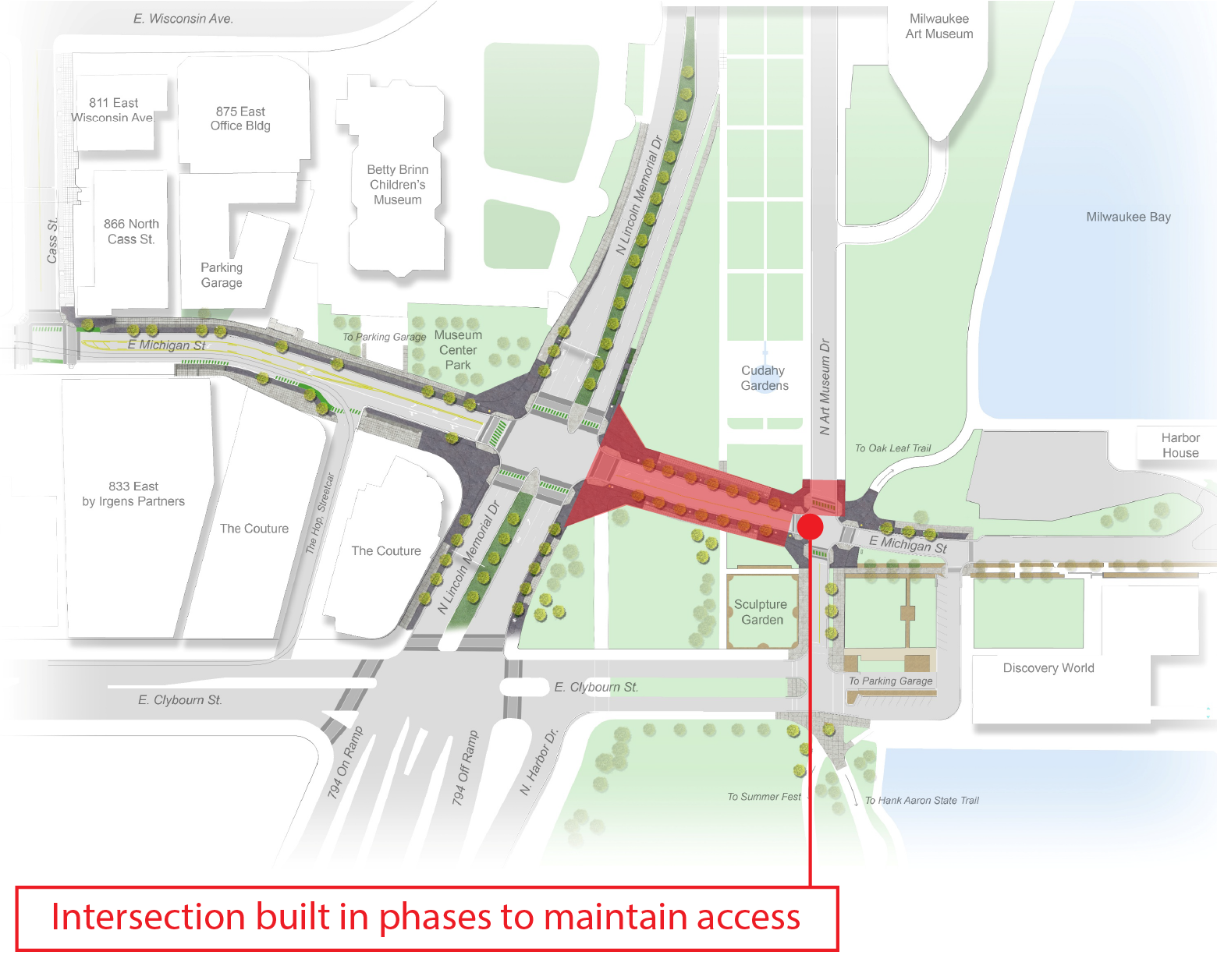 E Michigan Street Construction Map